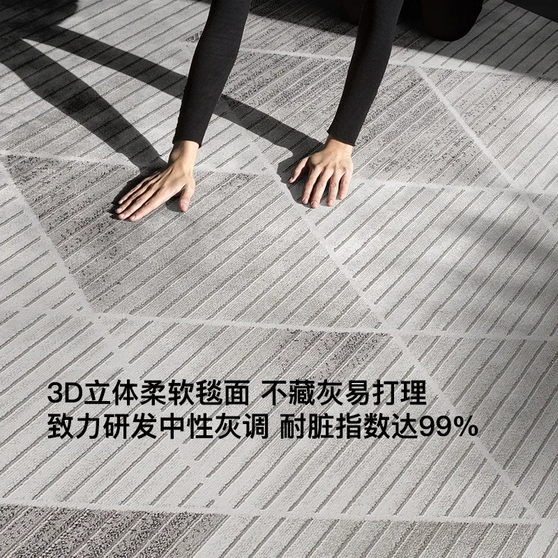 مساحة كبيرة، سجادة غرفة المعيشة بأرضية كاملة، غرفة النوم، مقاومة للأوساخ، سهلة العناية، أريكة وطاولة القهوة، بطانية منزلية بجانب السرير #2