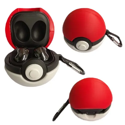 Imagen 2 del producto Poke Ball para Samsung Galaxy Buds 2Pro Funda de silicona suave para Samsung Galaxy Buds Live / FE / Buds 2 Funda protectora Funda
