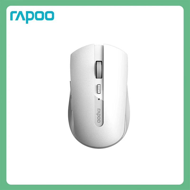 Rapoo 7200M Multi-Mode Wireless Mouse Noiseless Bluetooth Mouse 1600DPI Bluetooth 3.0/4.0 RF 2.4GHz for Three Devices Connect