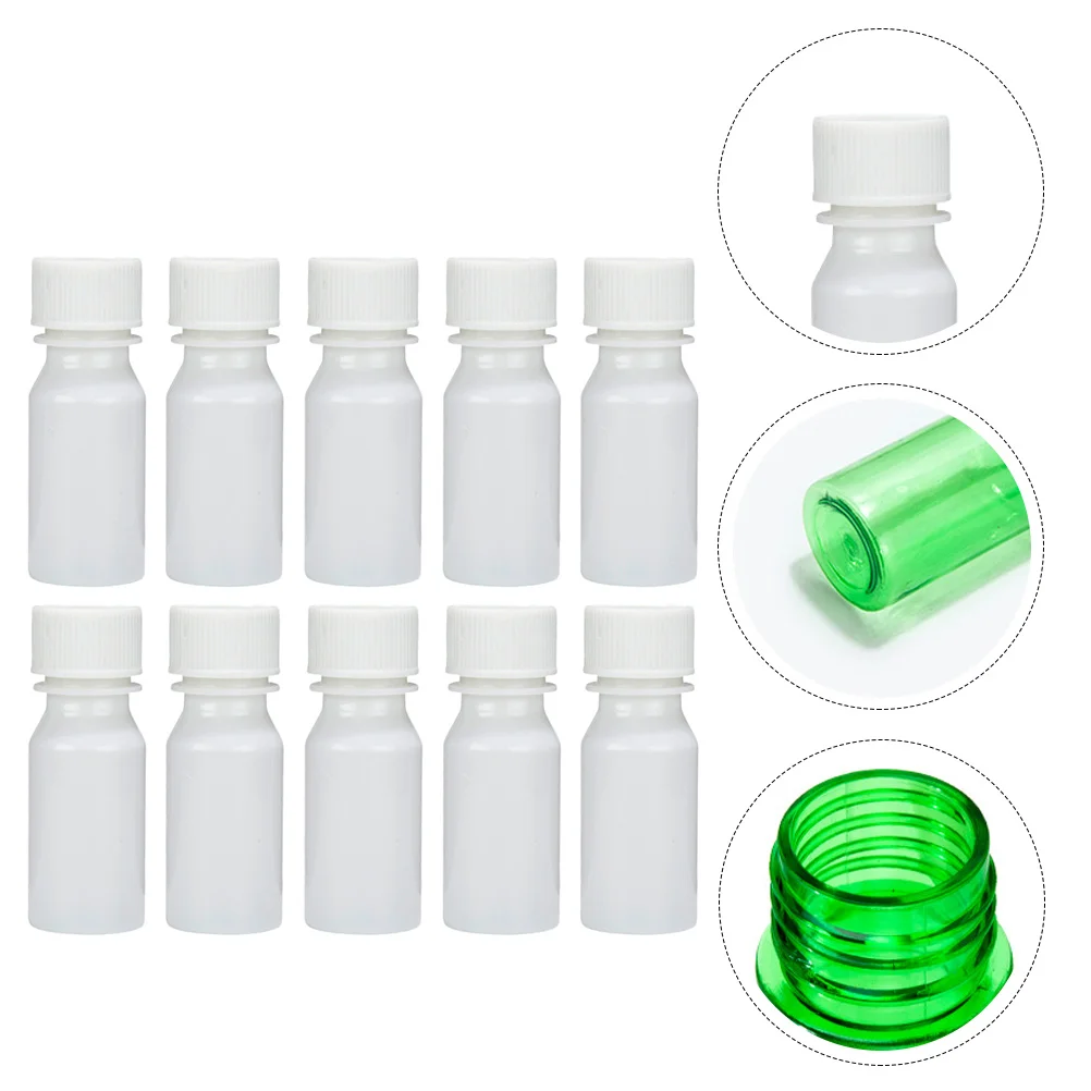 

30 Pcs Reagent Bottle PET Vial Storage 20ml Perfume Liquid Sample Sealing Travel