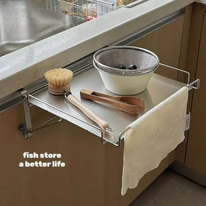 stainless-steel-kitchen-countertop-storage-rack-foldable-cabinet-door-wall-mounted-shelf-organizer-utility-partition-aid