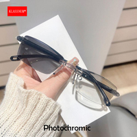 Smart Glasses Men Reading Glasses With Photochromic Color Changing Lens Anti Blue Light Glasses With Automatic Adjustment