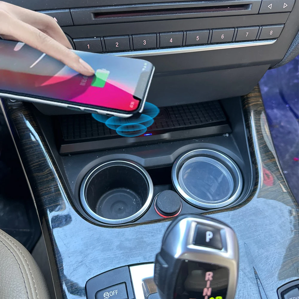 15w wireless charging pad mat For bmw x3 f25 x4 f26 2011-2017 car charger phone holder mobile mount fast charge accessories