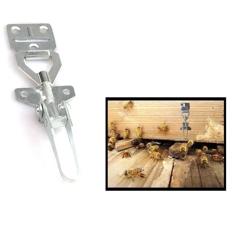 

1Pc Beehive Locking Device Galvanized Iron Adjustable Buckle Connector Professional Beehive Holder