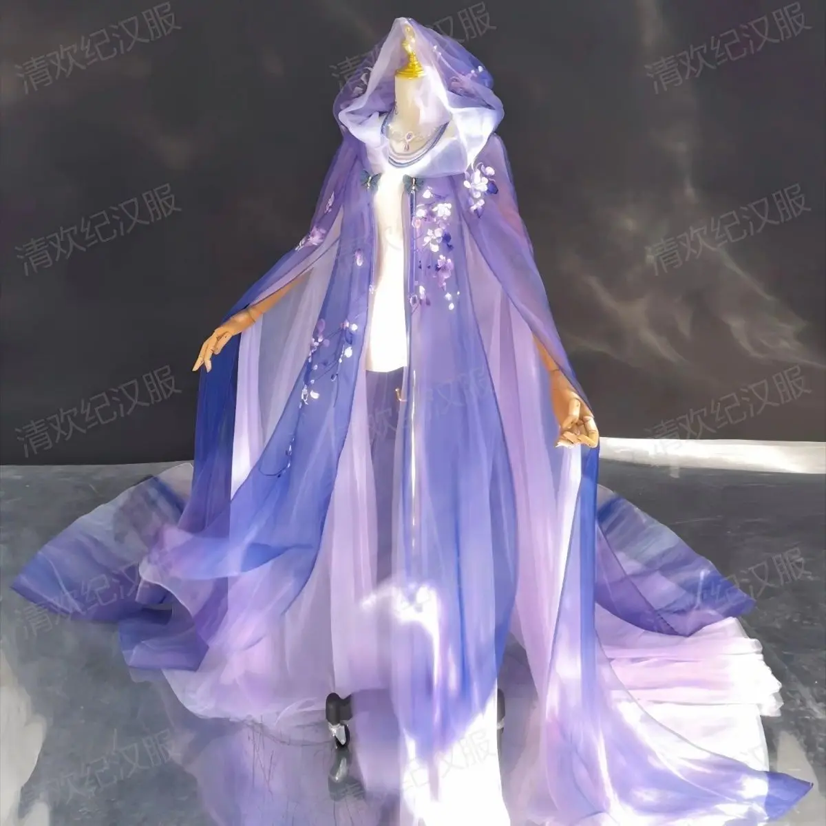 Hanfu Chest Southern and Northern Dynasties Big Sleeve Machine Embroidery Improved Cheoko Skirt  Suit Ancient Chinese Costume