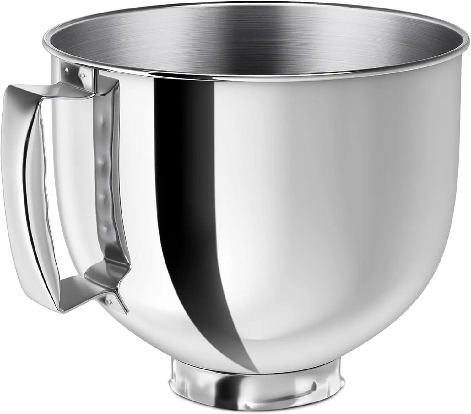 Miska mikserowa ze stali nierdzewnej pasująca do mikserów KitchenAid Artisan&Classic Series 4,5-5 QT z uchwytem.