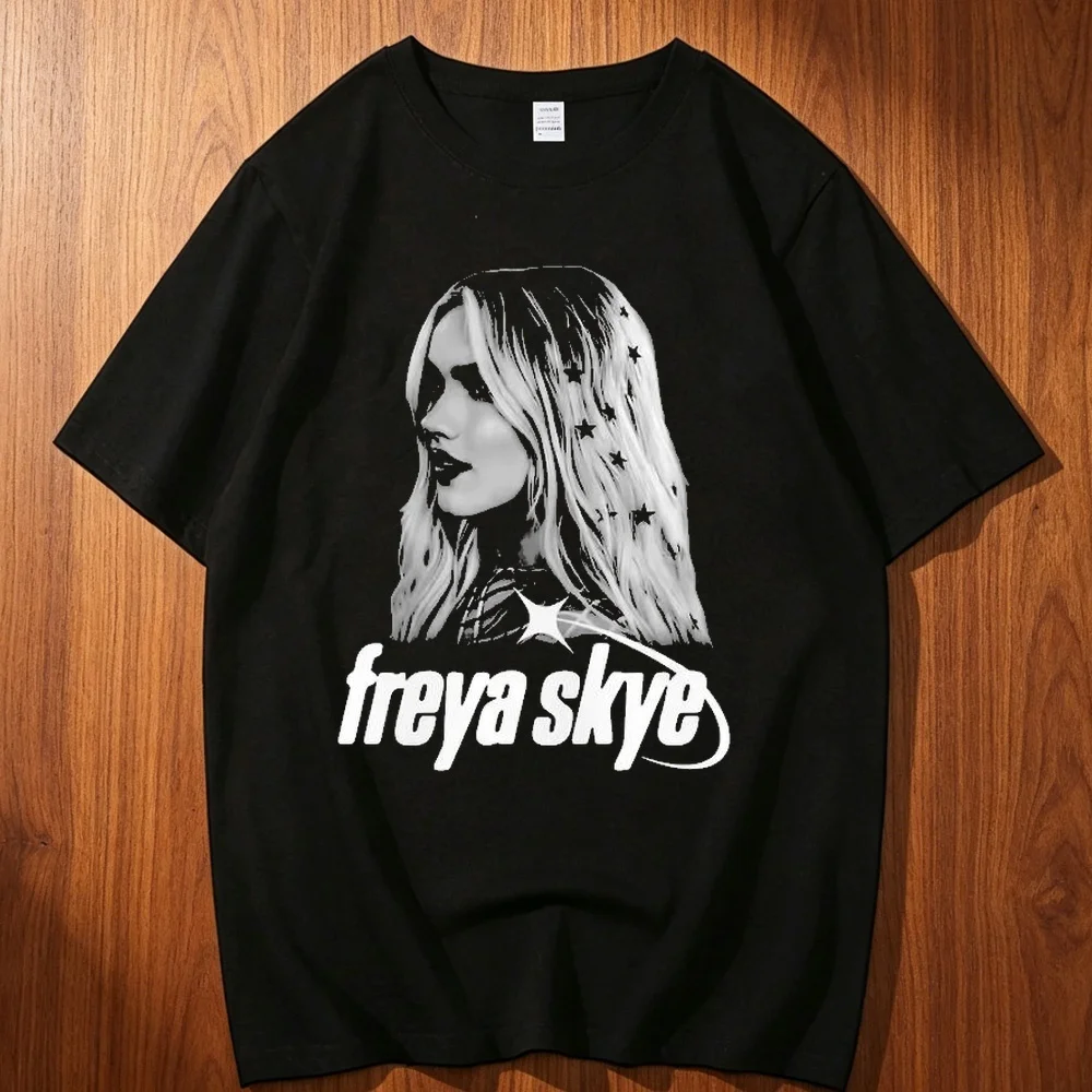 Freya Skye cotton top tees teen Grunge Punk aesthetic Gothic 2000s Colorful t shirt Grunge hip hop Digital Classic Punk Graphic