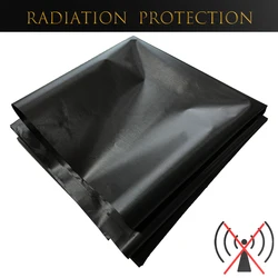 Conductive Carbon Copper Cloth Anti-Radiation EMF Reducing RF Shielding Faraday Fabric Block Electromagnetic Wave Black Color