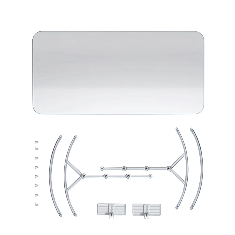 1Set Air Conditioner Wind Deflector Deflector For Window Unit, Retractable Window Anti-Blow Baffle White