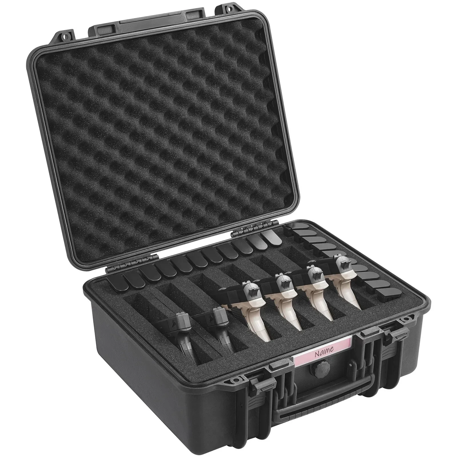 

Hard Pistol Cases with Pre-cut PU Foam Lockable Pistol Case for 6 Pistol