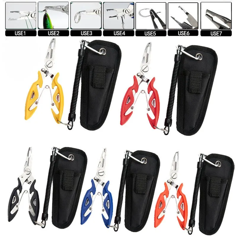 Multifunctional Fishing Pliers, Fishing Tackle Tools, Fishing Tongs, Vise Knitting, Flies Scissors, Braid Set,