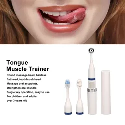 Electric Mouth Trainer Glossy Finish Tongue Muscle Massager for over 3 Years Old Oral Massage Oral Muscle Training Tool Set