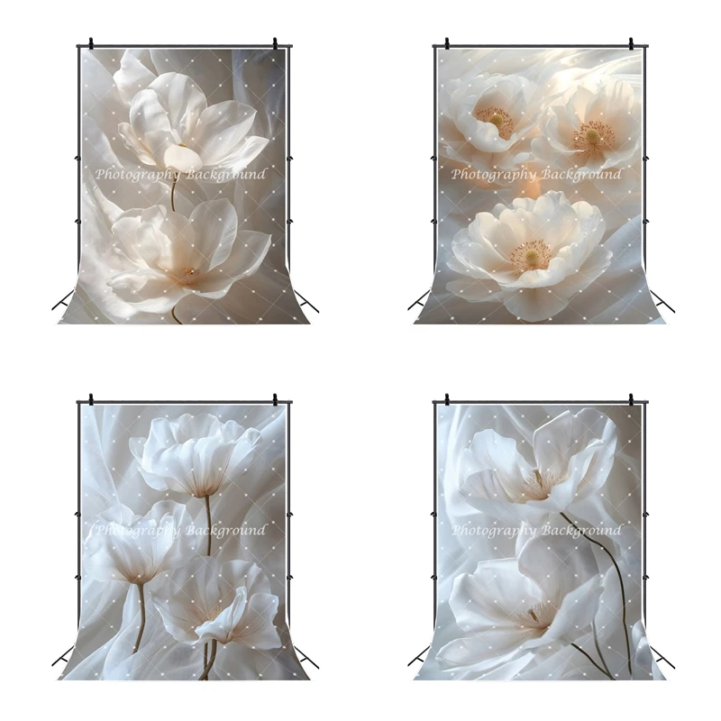 ماغنوليا زهرة التصوير خلفية حفل زفاف عيد ميلاد زهرة بيضاء غزل الزفاف دش الحوامل صورة خلفية الصورة