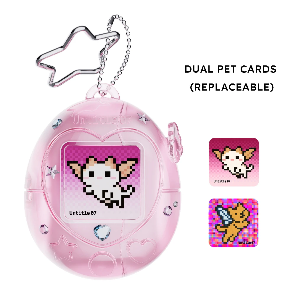 Cute For Tamagotchi Style Airpods 4/Pro 2/1 Earphone Case Transparent Soft Silicone Earphone Case With Cartoon Lanyard Sticker