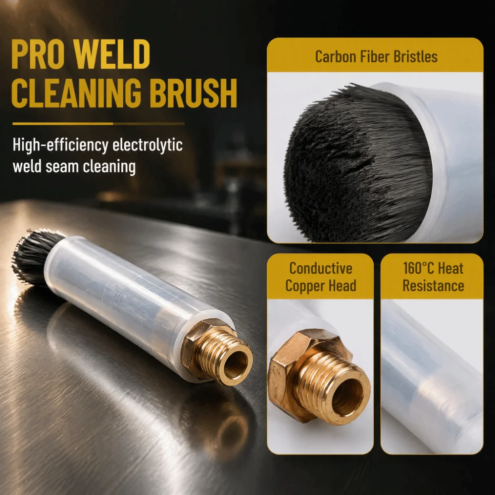 M6/M8/M10 Thread Welding Pickling Brush Heat Resistant Copper and Fiber Weld Seam Pickling Brush Fiber Acid Resistant