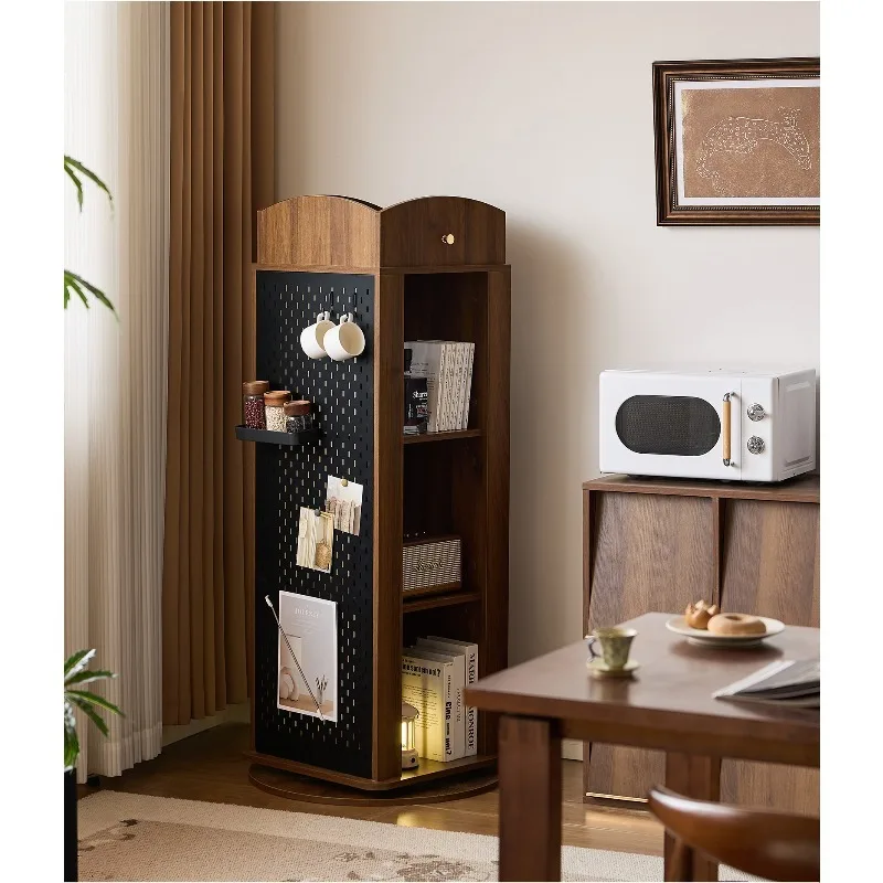 

Corner rack Solid wood hole board Large capacity storage Floor corner cabinet