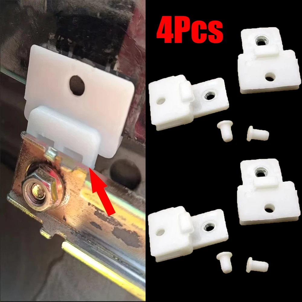 4 Pcs White Door Glass Track Clip For Isuzu D-Max For Holden Rodeo Plastic Automobiles Parts Accessories Replacement