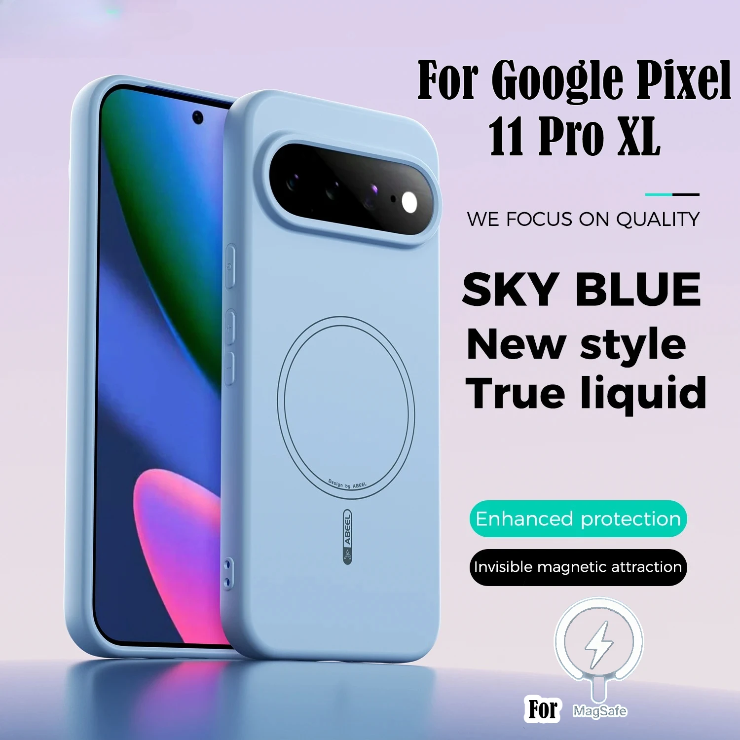 Google Pixel 9 - NEW Liquid Silicone for Magsafe Phone