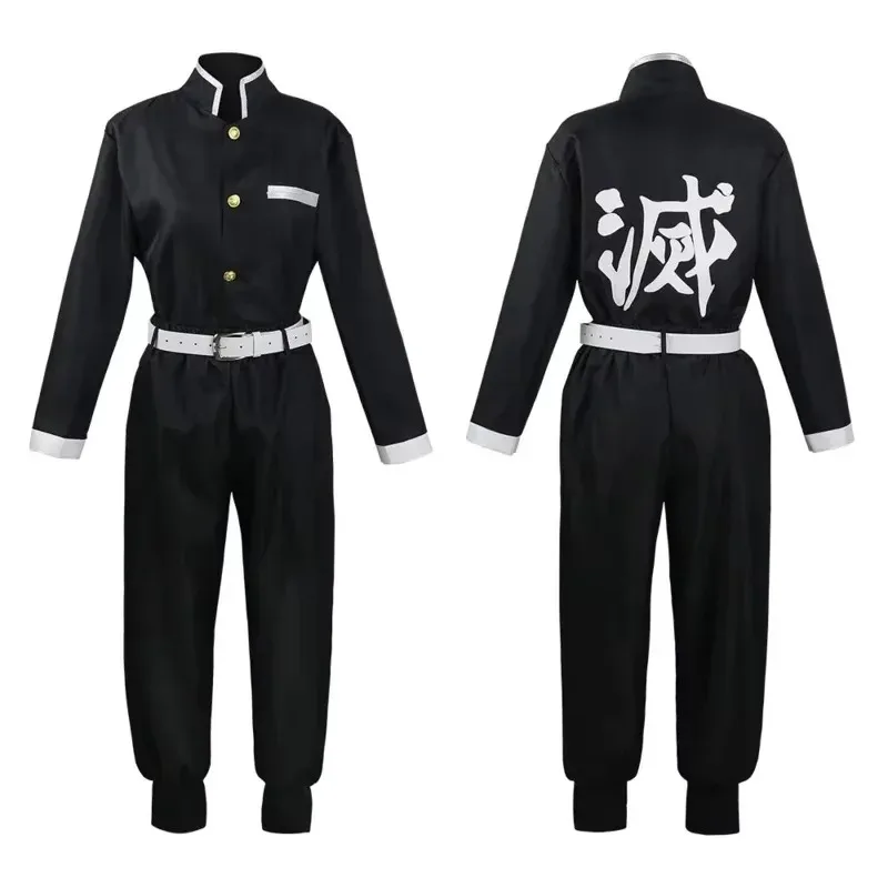 Anime Demon Slayer Kimetsu No Yaiba Iguro Obanai Haori Kimono Cosplay disfraz peluca serpiente accesorios blanco disfraz de Halloween