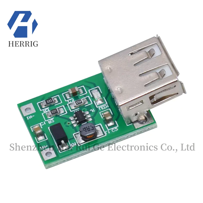 

DC-DC adjustable USB boost regulated power module board 0.9V~5V liter DC stable output 600MA