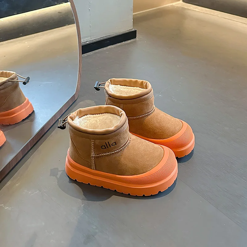 

2025 Winter New Children's Cotton Shoes Outdoor Warm Fashion Snow Boots Neutral Comfortable Versatile Cotton Shoes