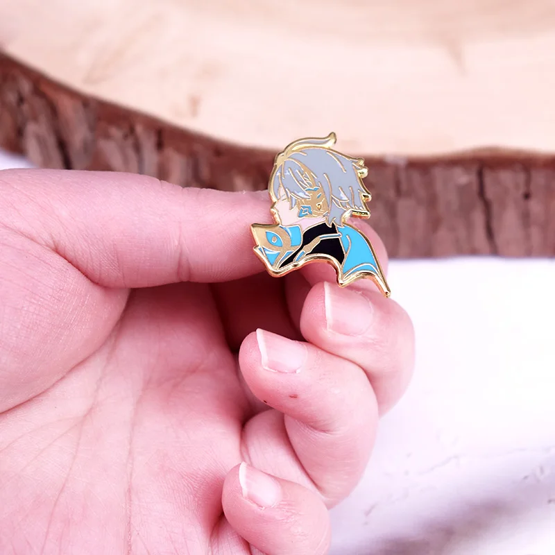 Game Alhaitham Enamel Pin Anime Boy Brooch Badge Backpack Bag Pins Accessories view 4
