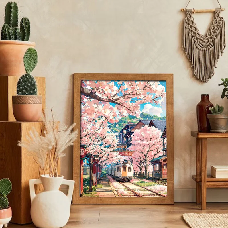 Japanese Street Scenery Characteristic Buildings Canvas Paintings And Prints Picture Landscape Poster For Living Room Home Decor