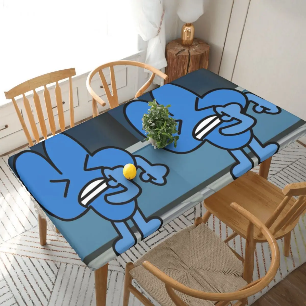 Four BFDI Customized Rectangular Tablecloth Oilproof Table Cover for Dining Events Table Cloth