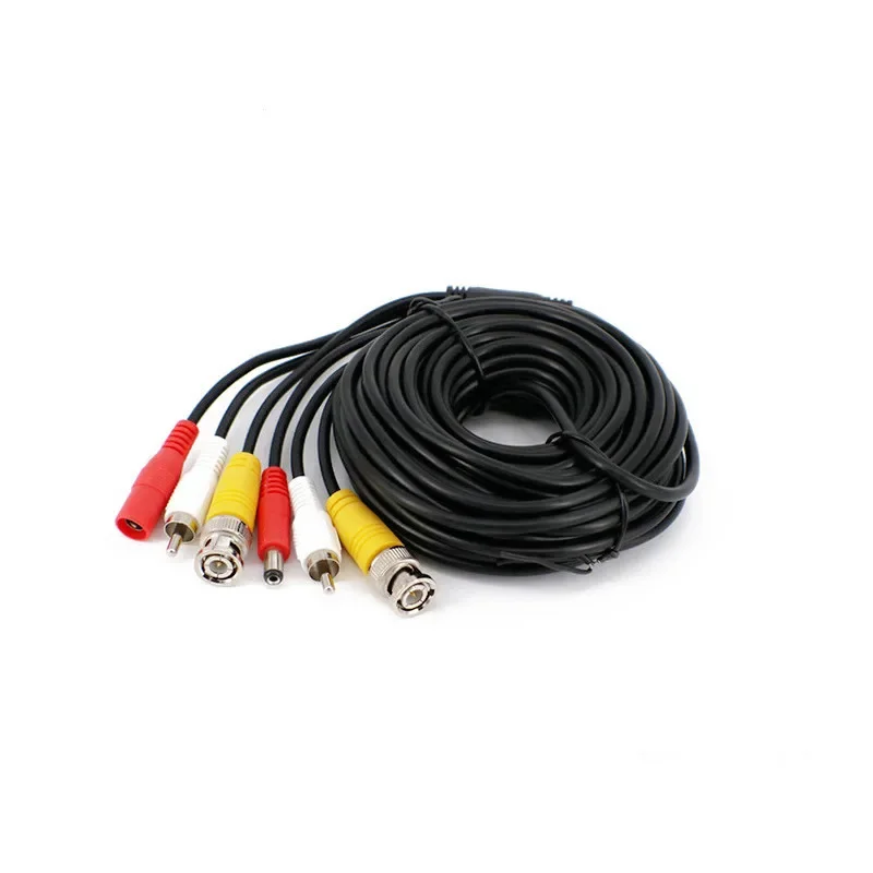 5m 10m 15m 20m 30m BNC Video DC Power RCA Audio Extend Cable CCTV For AHD Camera DVR Video CCTV Camera Security System