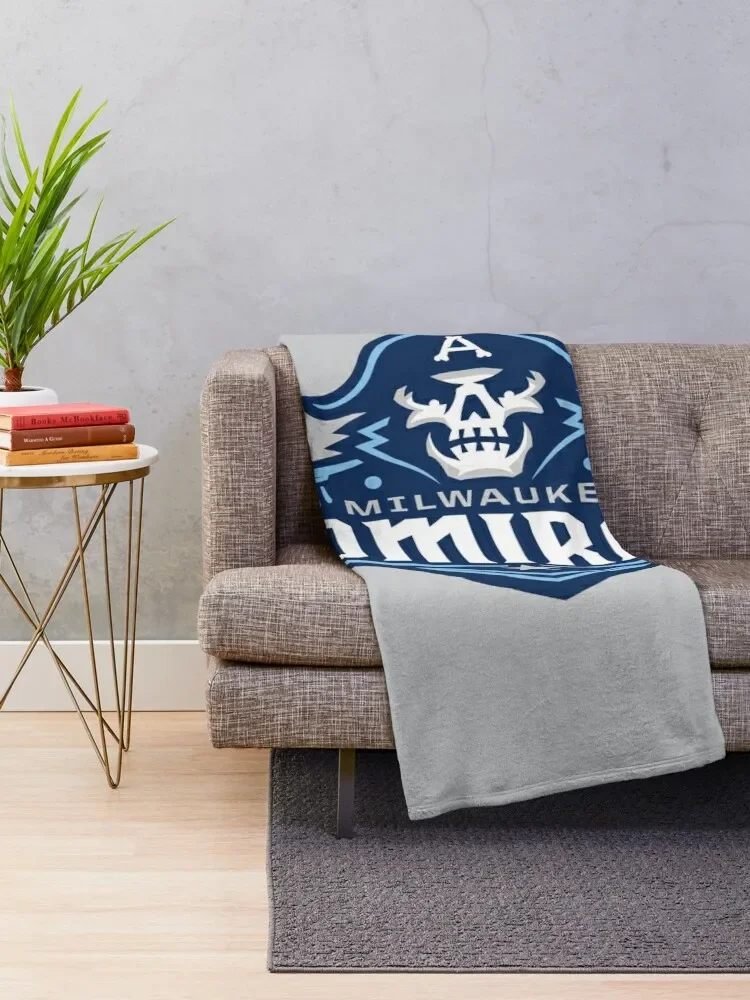 Milwaukee Admirals Throw Blanket for babies Softest Decorative Beds Blankets