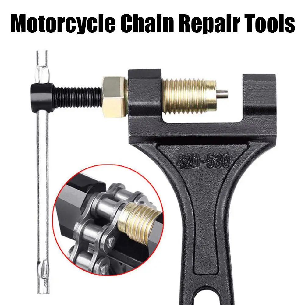Universal Carbon Steel Spanner Link Splitter Pin Remover 420-530 Chain Breaker Cutter Repair Tools for Motorcycle Bike ATV view 2