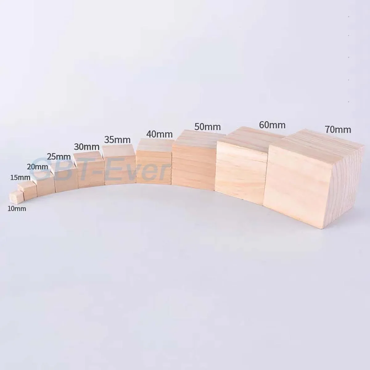 1/2/5Pcs Natural Solid Unfinished Pine Wood Blocks Wood Cubes 10mm~70mm for Puzzle Making Photo Blocks Crafts DIY Accessories