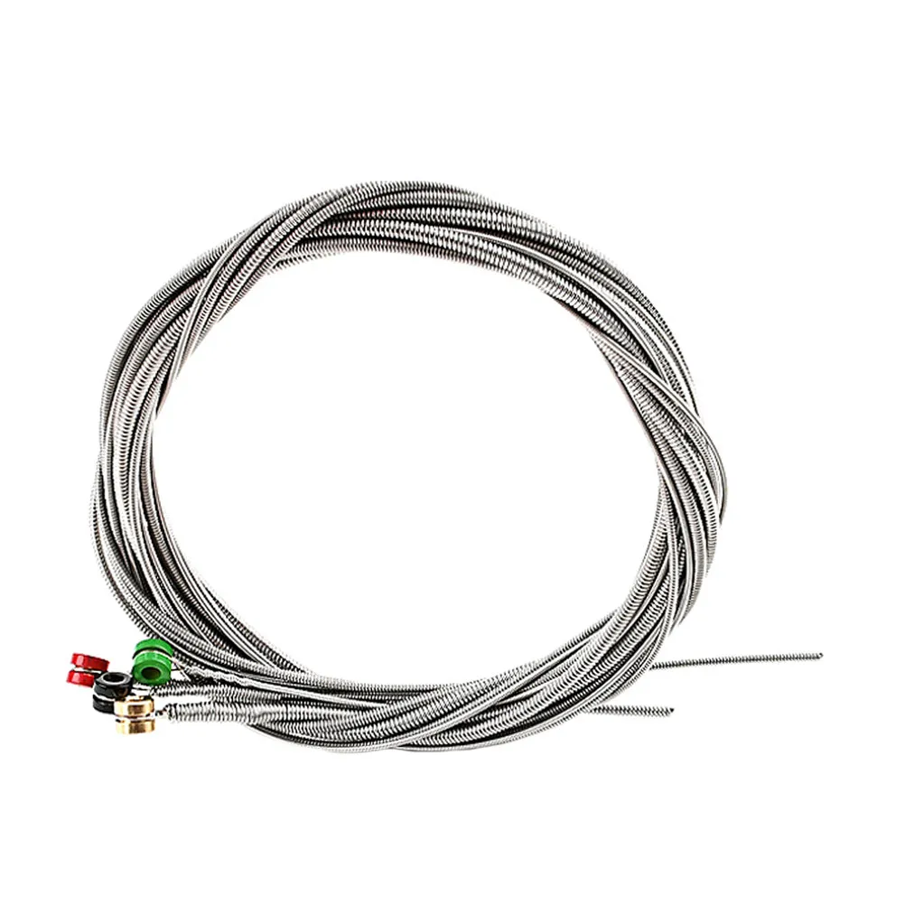 1Set High Grade Stainless Steel Bass String Set for Bass Guitar Replacement Strings Strong Balanced Tension Colorful Ball End