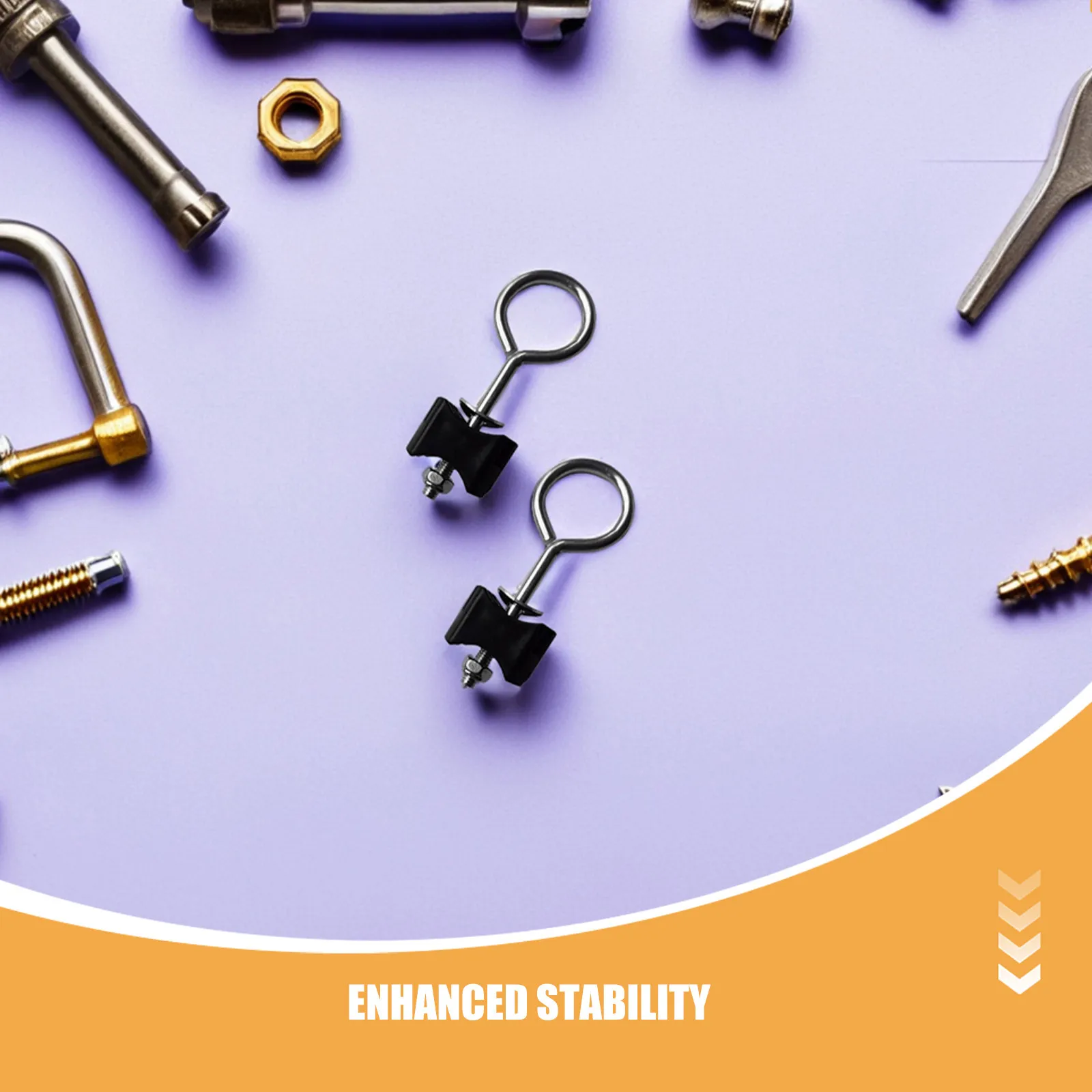 9Pcs Trampoline Screw Anchors Heavy Duty Weather-Resistant Bolts for Net Poles Frame Hardware Enclosure Repair Trampoline