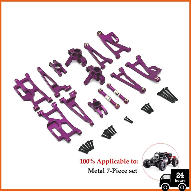 For HYPER GO MJX 1/14 14209 14210 H14BM RC Car Upgrade Parts Accessories  Metal Fittings Steering Assembly with Bearings