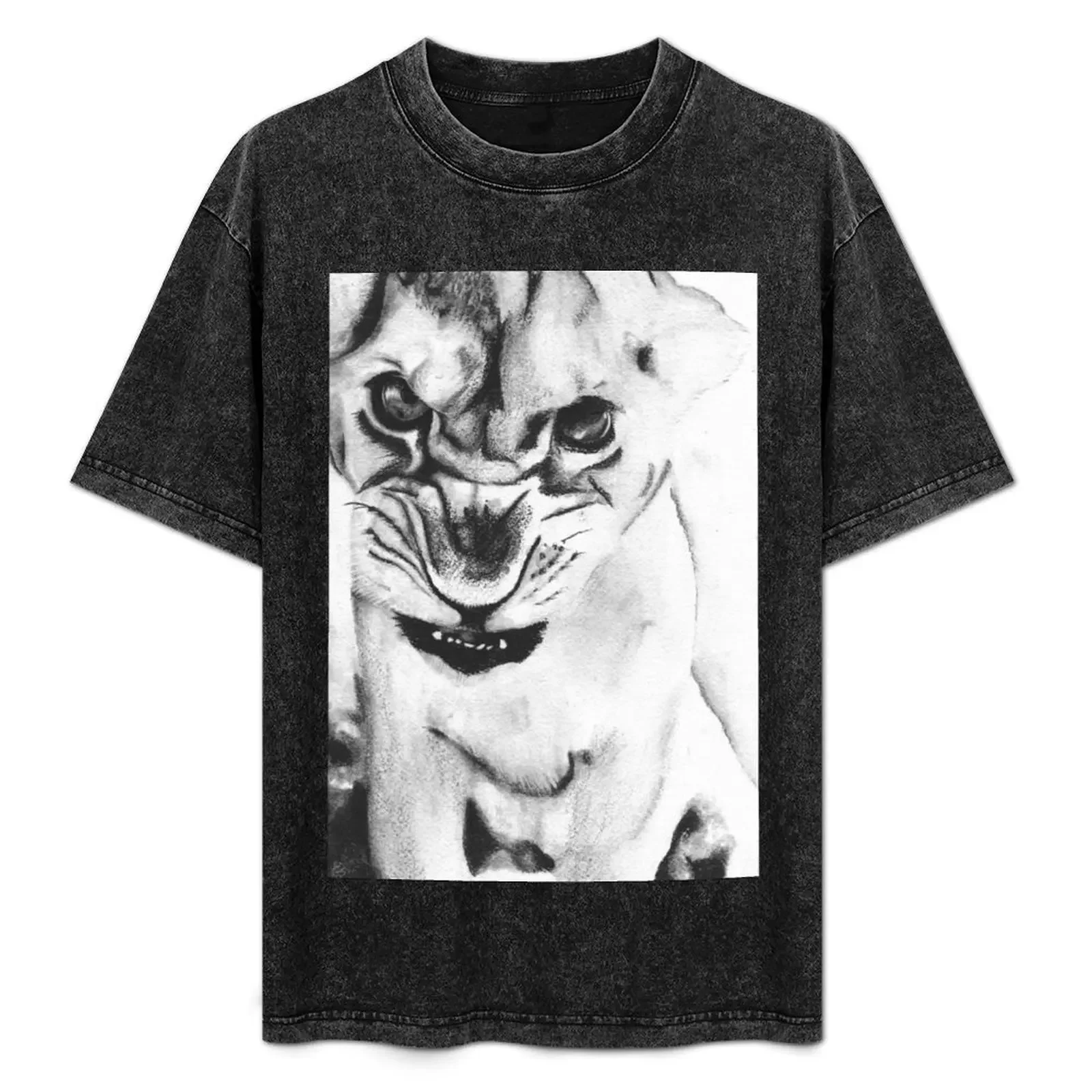 

Lion Cub T-Shirt Everyday Wear Basic Short Sleeve Top