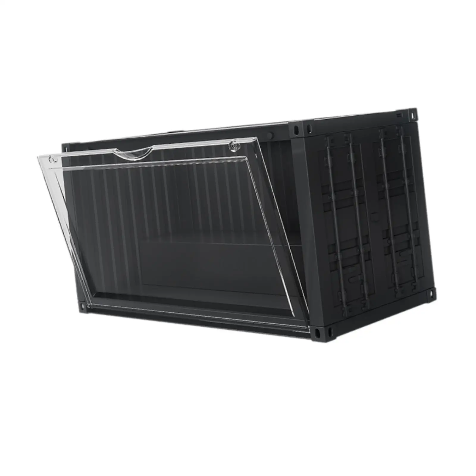 Display Case for Collectibles,stackable Storage Bin,Clear Dustproof Storage