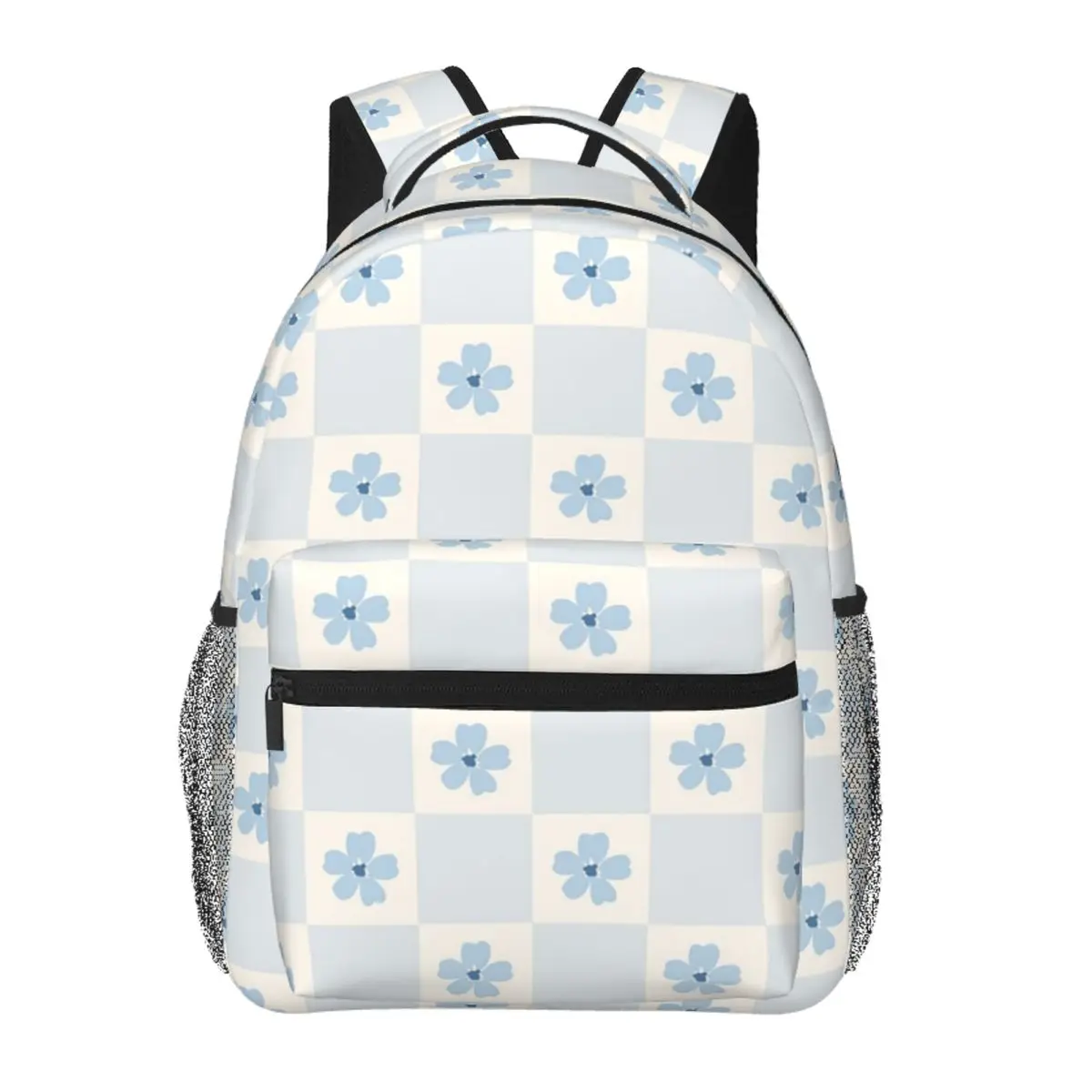 

Coquette Blue Flower Floral Pattern 1 Backpack Student Boys Girls BookBag School Bag Computer Shoulder Bags for Men Women