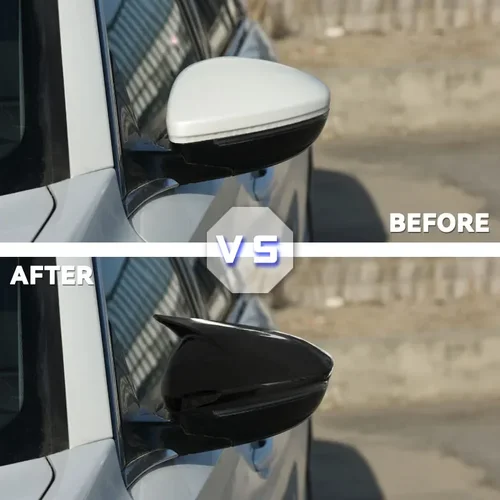 Imagen 2 del producto Para Peugeot 208 308 408 508 307 308 2008 4008 5008 2013-2023 cubierta de espejo retrovisor lateral de puerta accesorios de estilo de coche