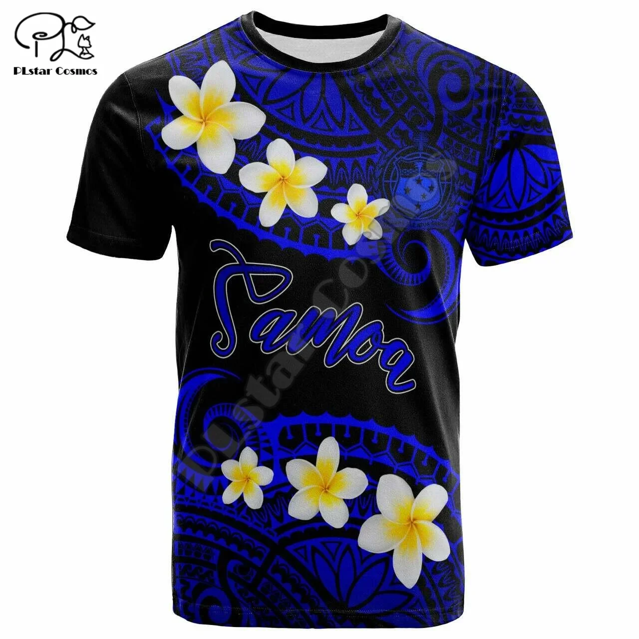 Polynesian  3D Printing Vintage Polynesian Island Samoa Tattoo Tribal Flag Men Women Short Sleeve T Shirt Streetwear