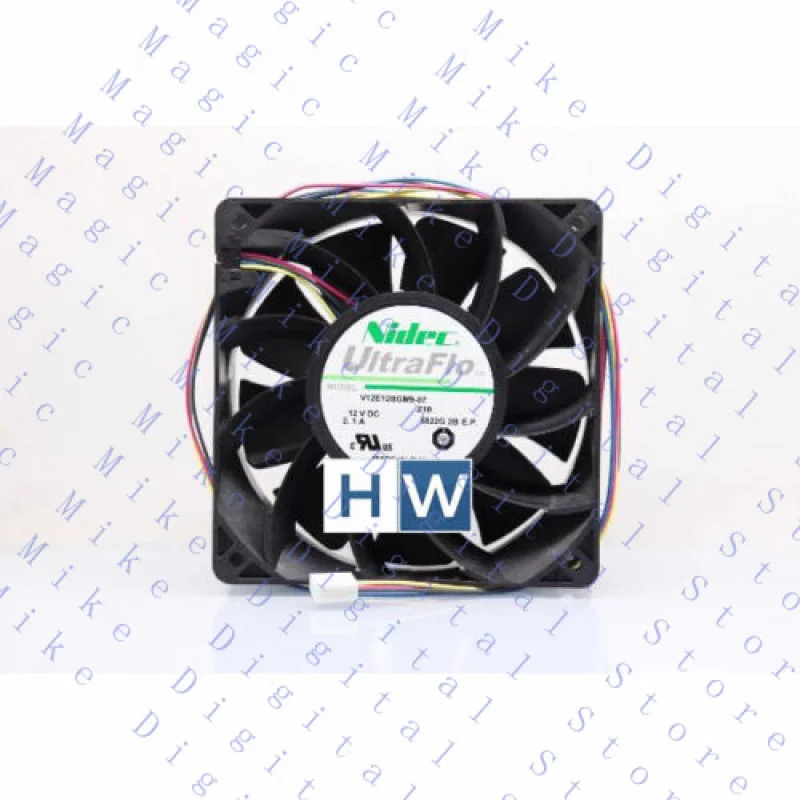 

H 1 шт. для NIdec V12E12BGM9-07 4-проводной 12 В 2,1 А 12038 12 см вентилятор охлаждения с большим объемом воздуха
