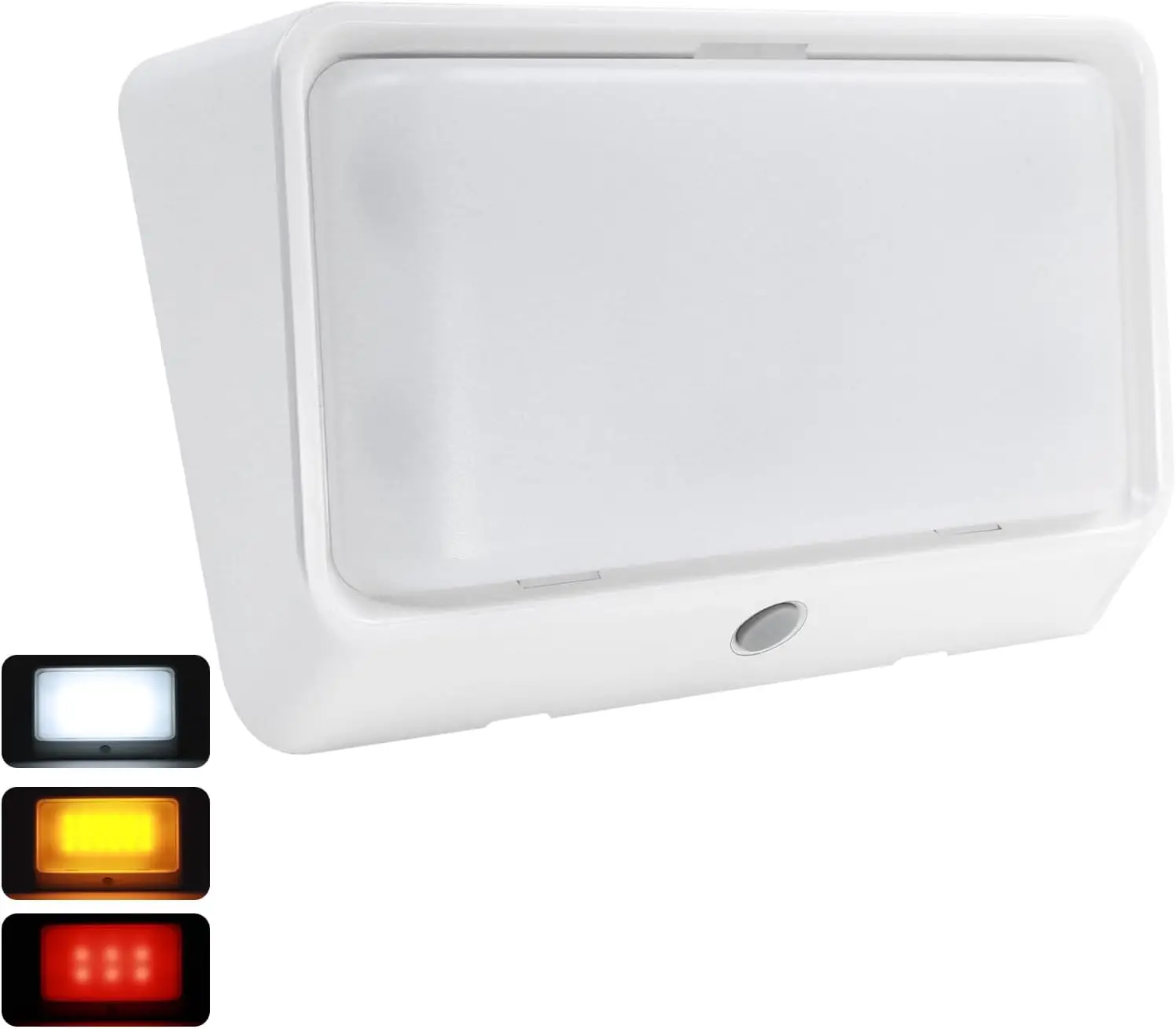 

RV Porch Light w/Switch Dual Color White/Amber Switchable Waterproof 12V RV Exterior Utility LED Replacement Light