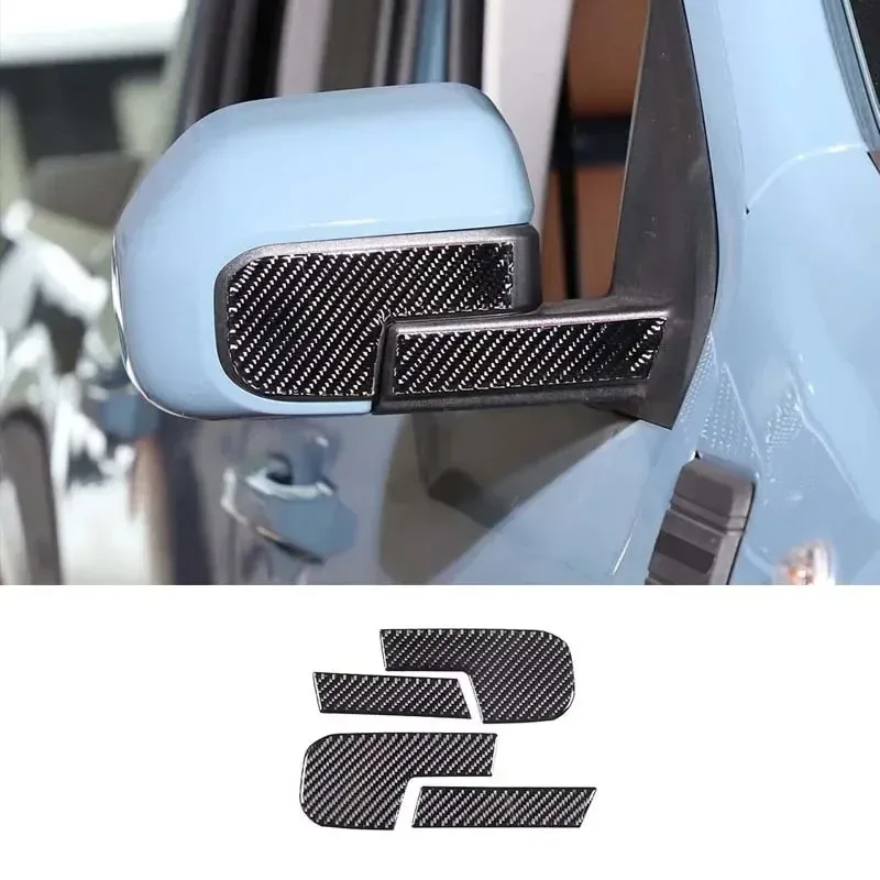 

For Ford Maverick 2022-2025 Soft Carbon Fiber Car Rearview Mirror Anti-scratch Trim Sticker Car Accessories