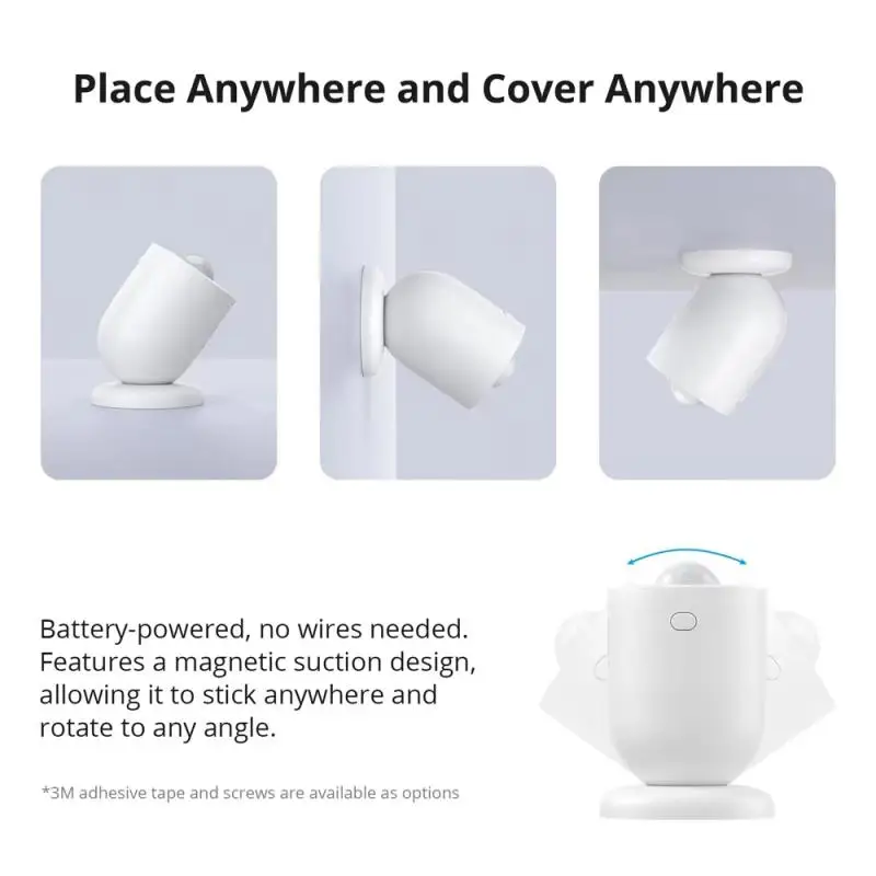 SONOFF SNZB-03P Zigbee Motion Sensor Home Security Local Smart Scene Linkage Via EWeLink APP Alexa Google Zigbee Hub Required