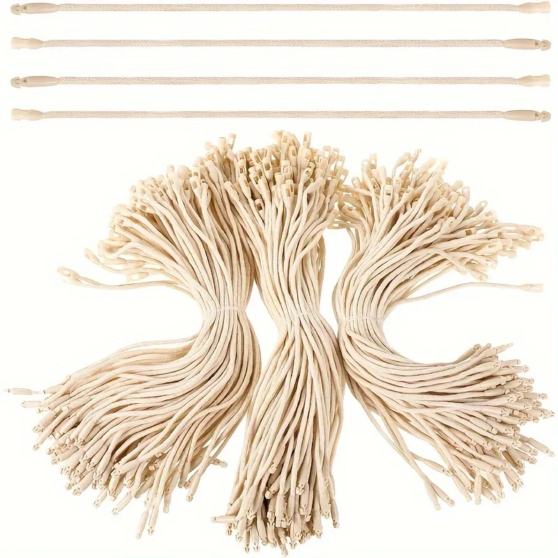 100Pcs Snap Lock Hang Tag Strings Durable Fastener Ties for Clothing Gift Bags Price Label Luggage Tags