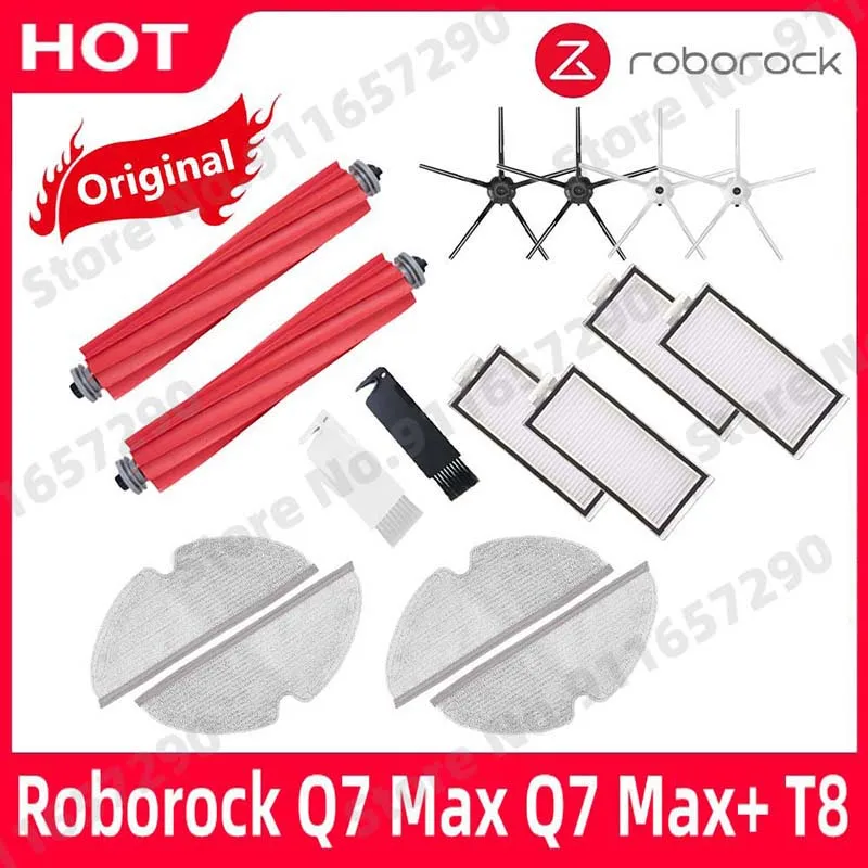 Originale Roborock Q7 Max Q7 Max + Q7 Plus T8 spazzola principale lavabile filtro Hepa spazzola laterale Mop panno Robot aspirapolvere accessori