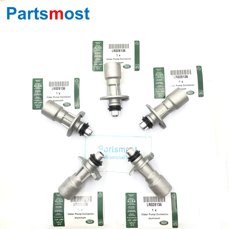 LR028136 3.0 V6 5.0 V8 Engine Water Pump Pipe Joint Connector for Discovery LR4 Range Rover Sport Jaguar XF XJ XE XK XJR XFR XKR