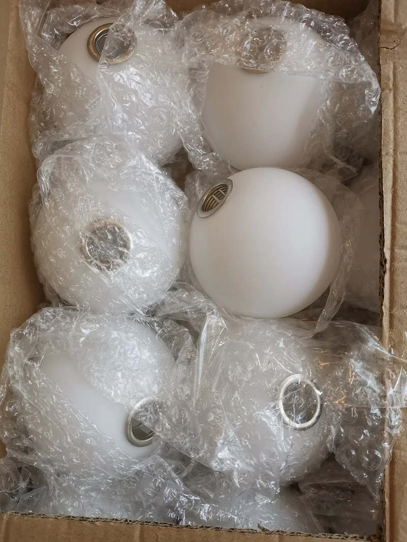 Frosted Glass Balls for Chandelier Ball In Ball Glass Smoky Gray Glass Cognac Glass Clear Glass Suitable for Pendant Light