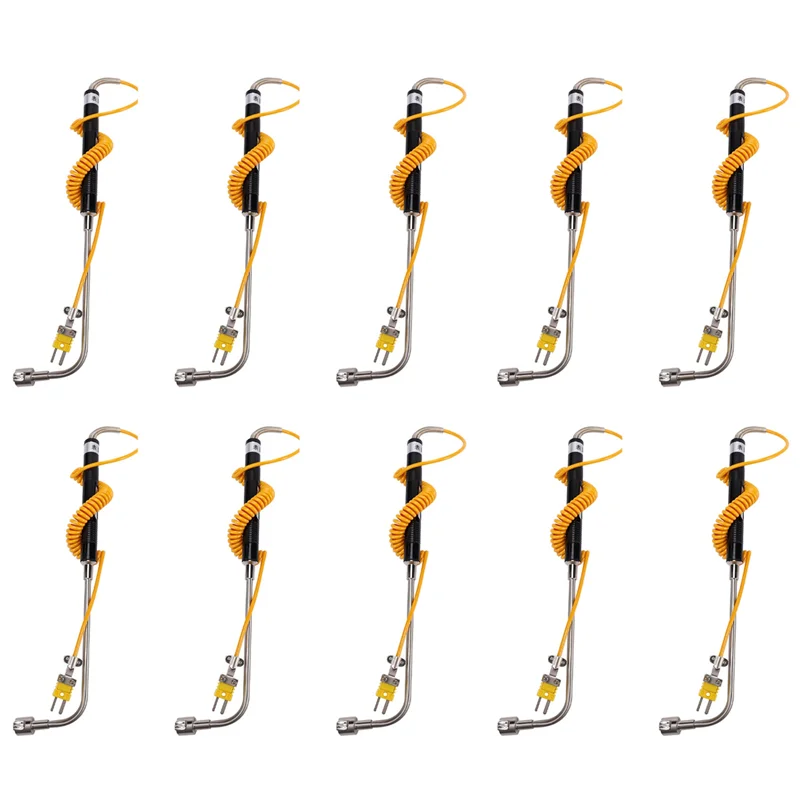 

10X NR-81533B K Type Sensor Right Angle Surface Temperature Probe High Temperature Thermocouple -50 To 500℃-AT36