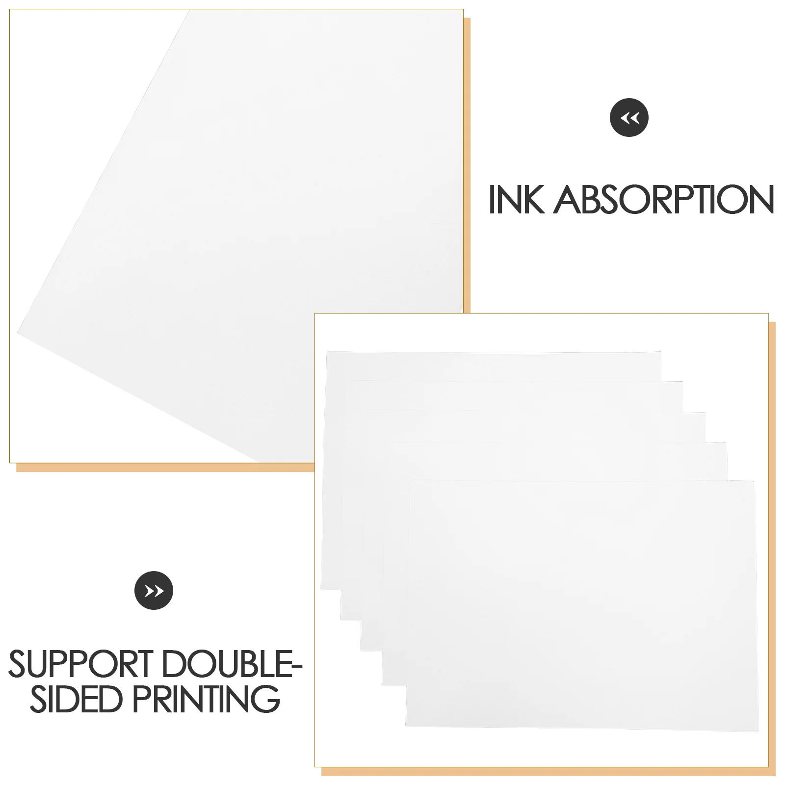 50 ورقة A4 ورق صور لامع على الوجهين، لمسة نهائية عالية اللمعان، طباعة احترافية لبطاقات العمل، ملصقات الصور